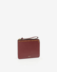 Oskan leather flat pouch