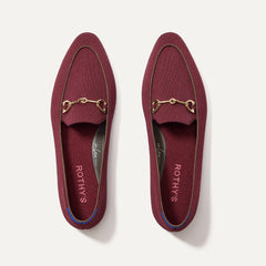 The Double Bit Loafer - Deep Maroon
