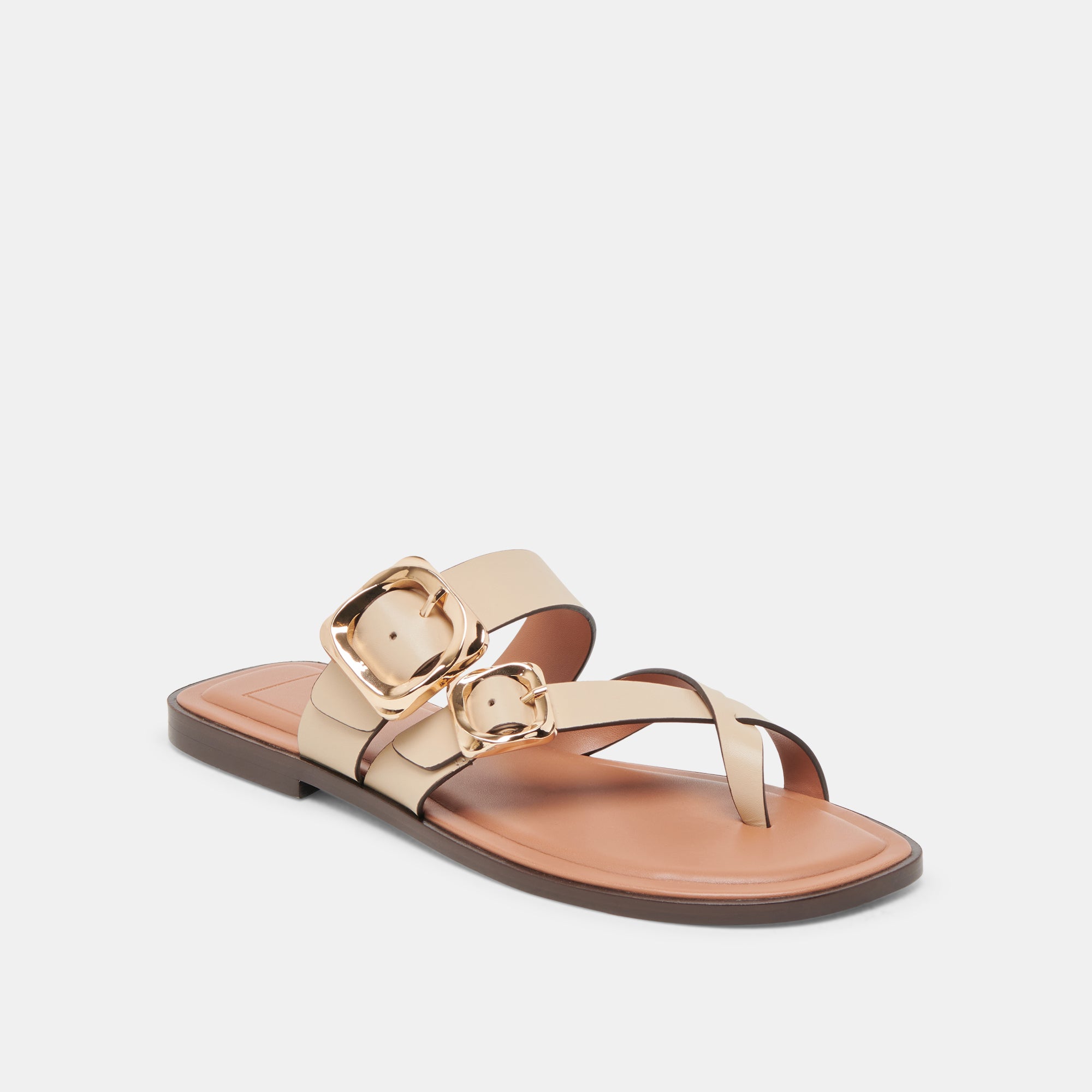 SHORE SANDALS IVORY LEATHER