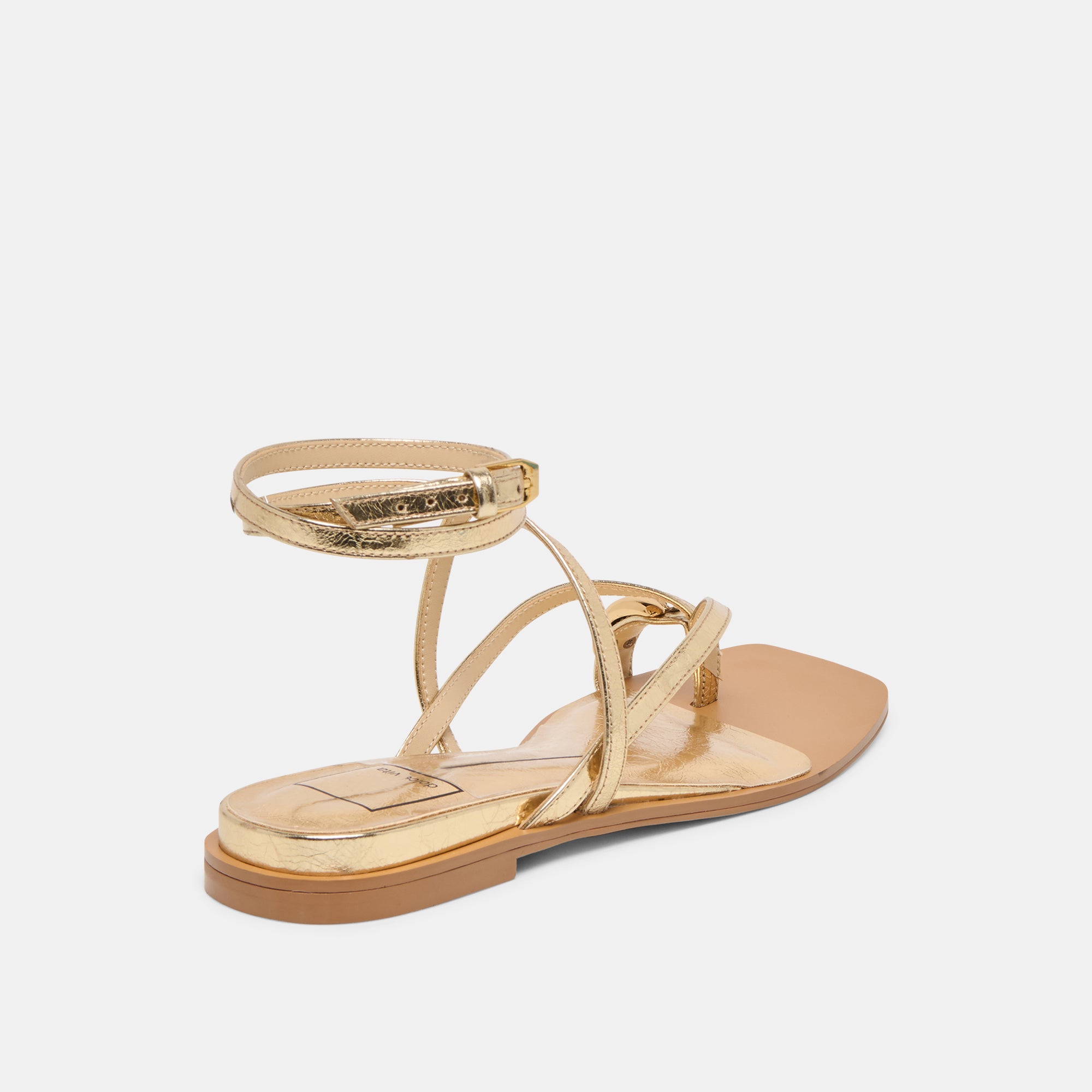 TYRICE SANDALS GOLD LEATHER