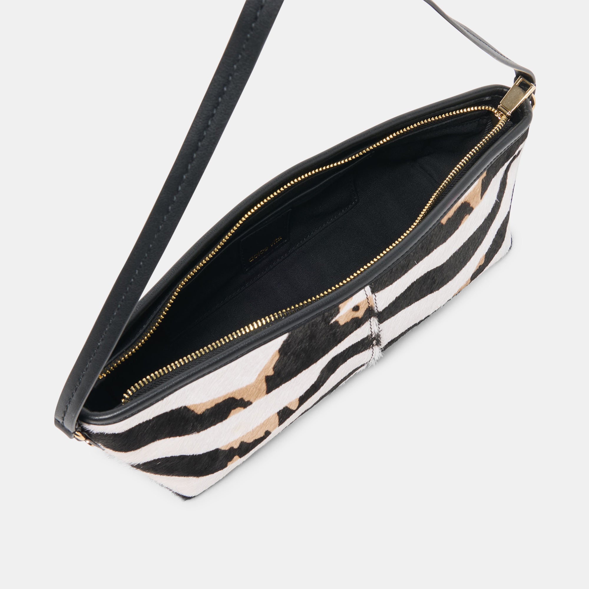 SAVAII SHOULDER BAG ZEBRA CALF HAIR