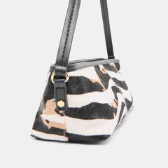 SAVAII SHOULDER BAG ZEBRA CALF HAIR