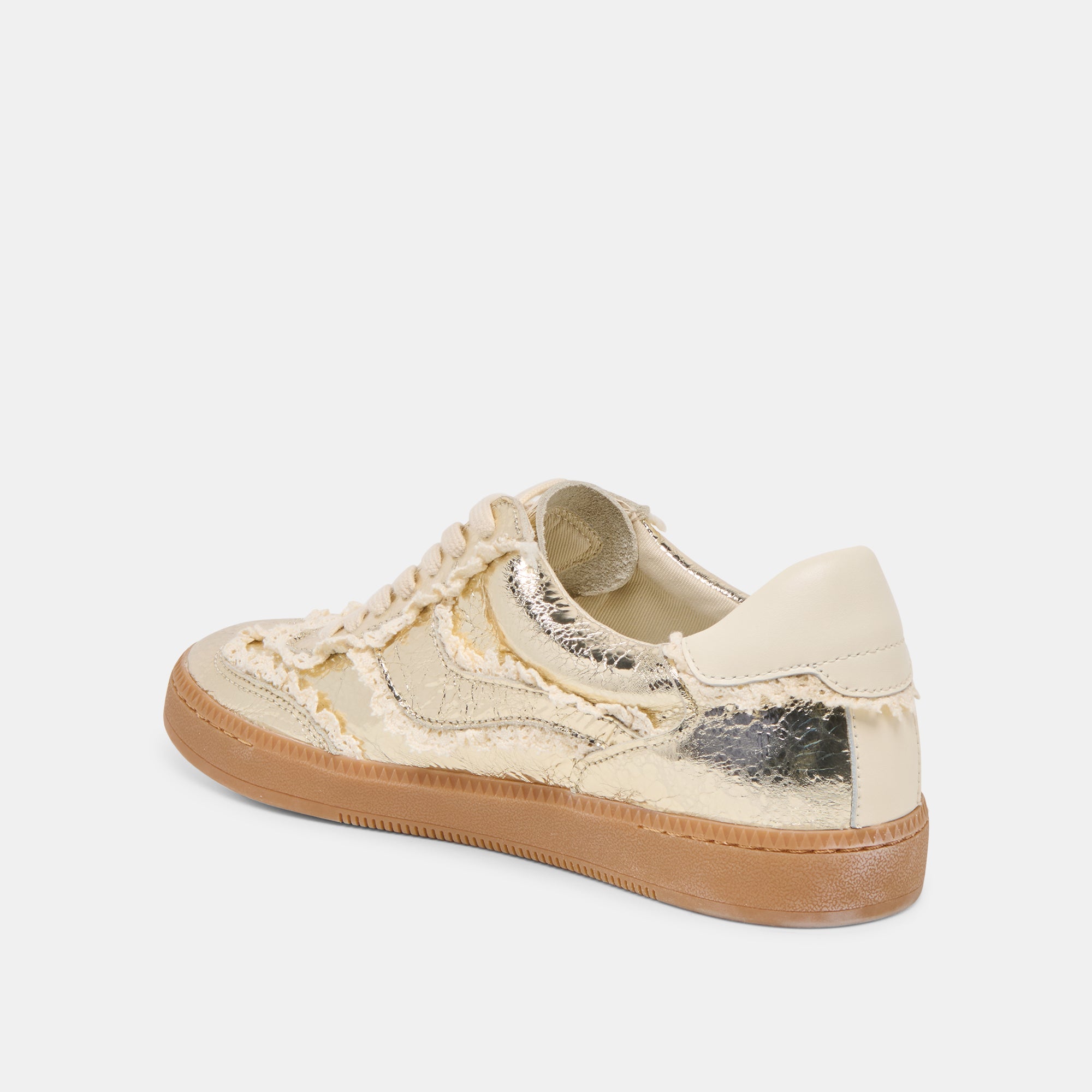 NOTICE LACE SNEAKERS PLATINUM DISTRESSED LEATHER