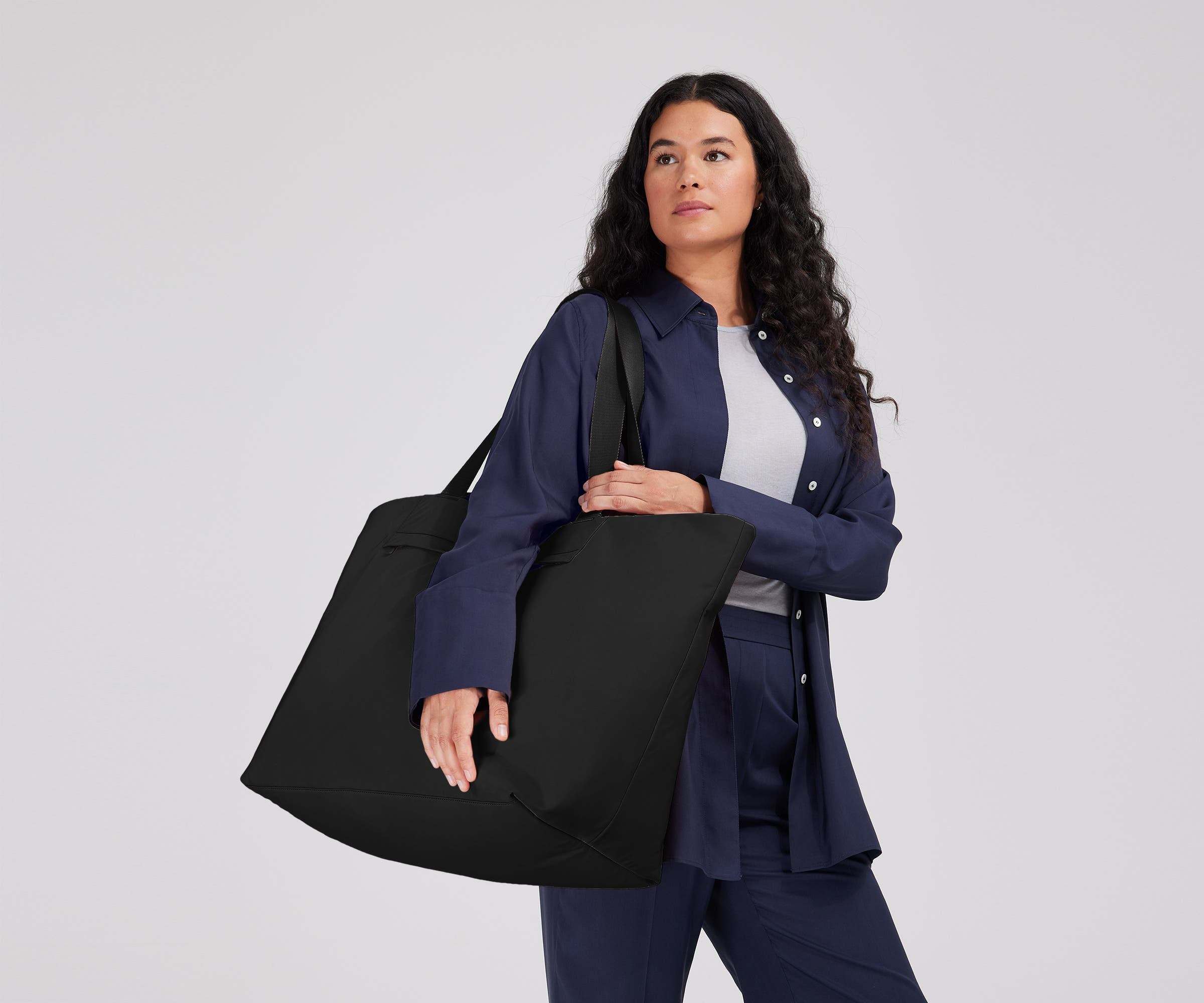 Large Featherlight Tote in Jet Black