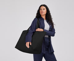 Large Featherlight Tote in Jet Black
