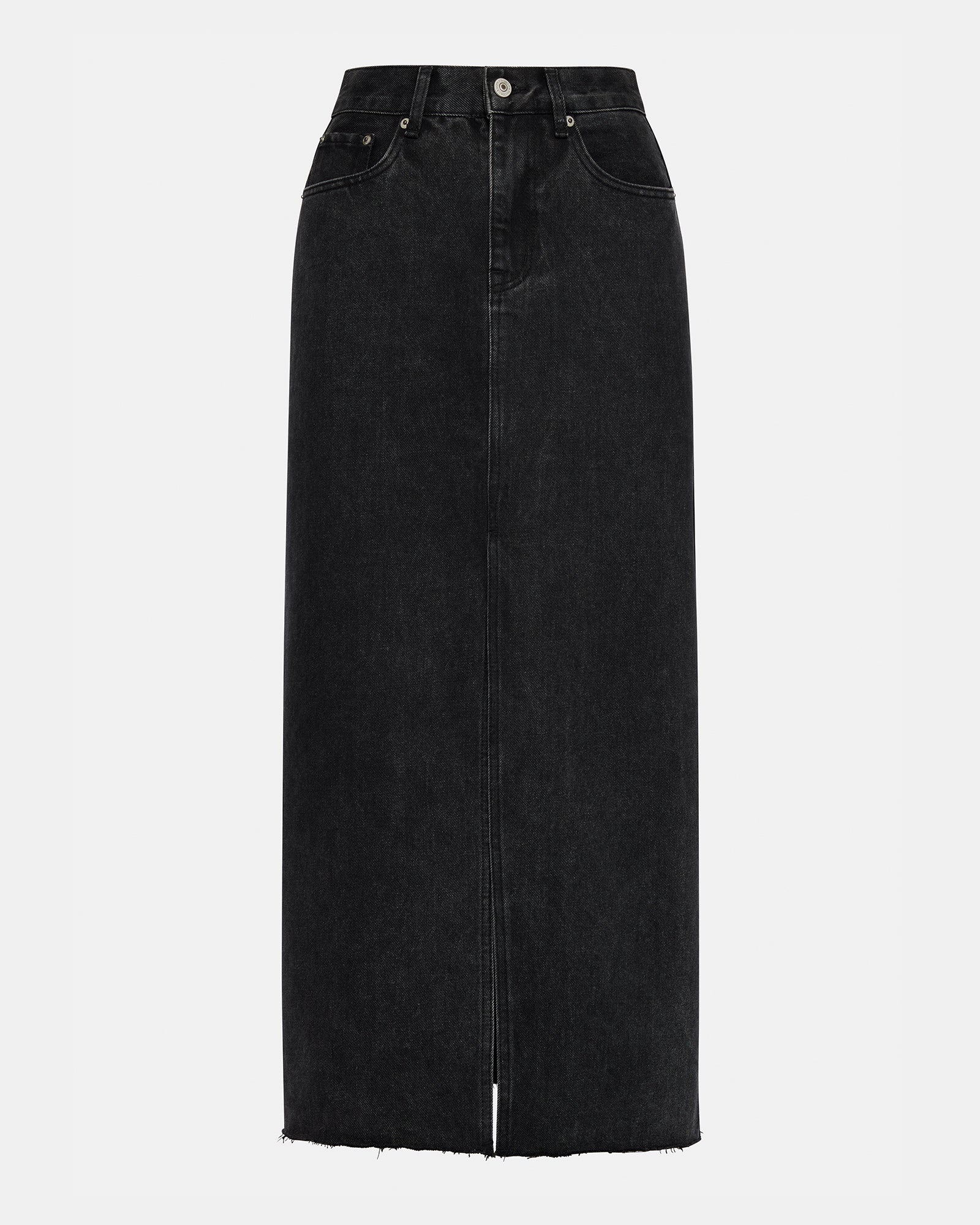 AVANI DENIM SKIRT BLACK