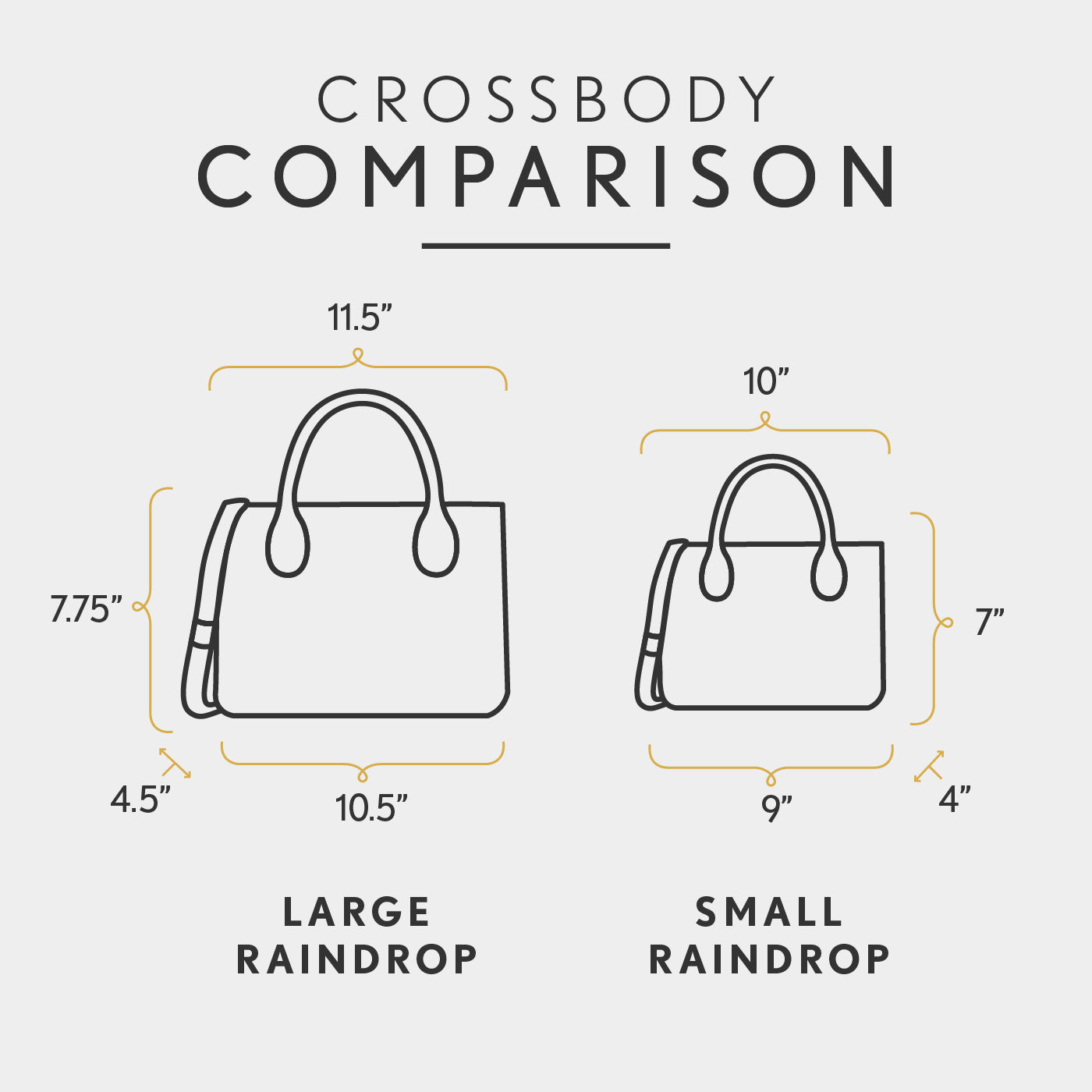 Almost Perfect' Raindrop Crossbody Bag