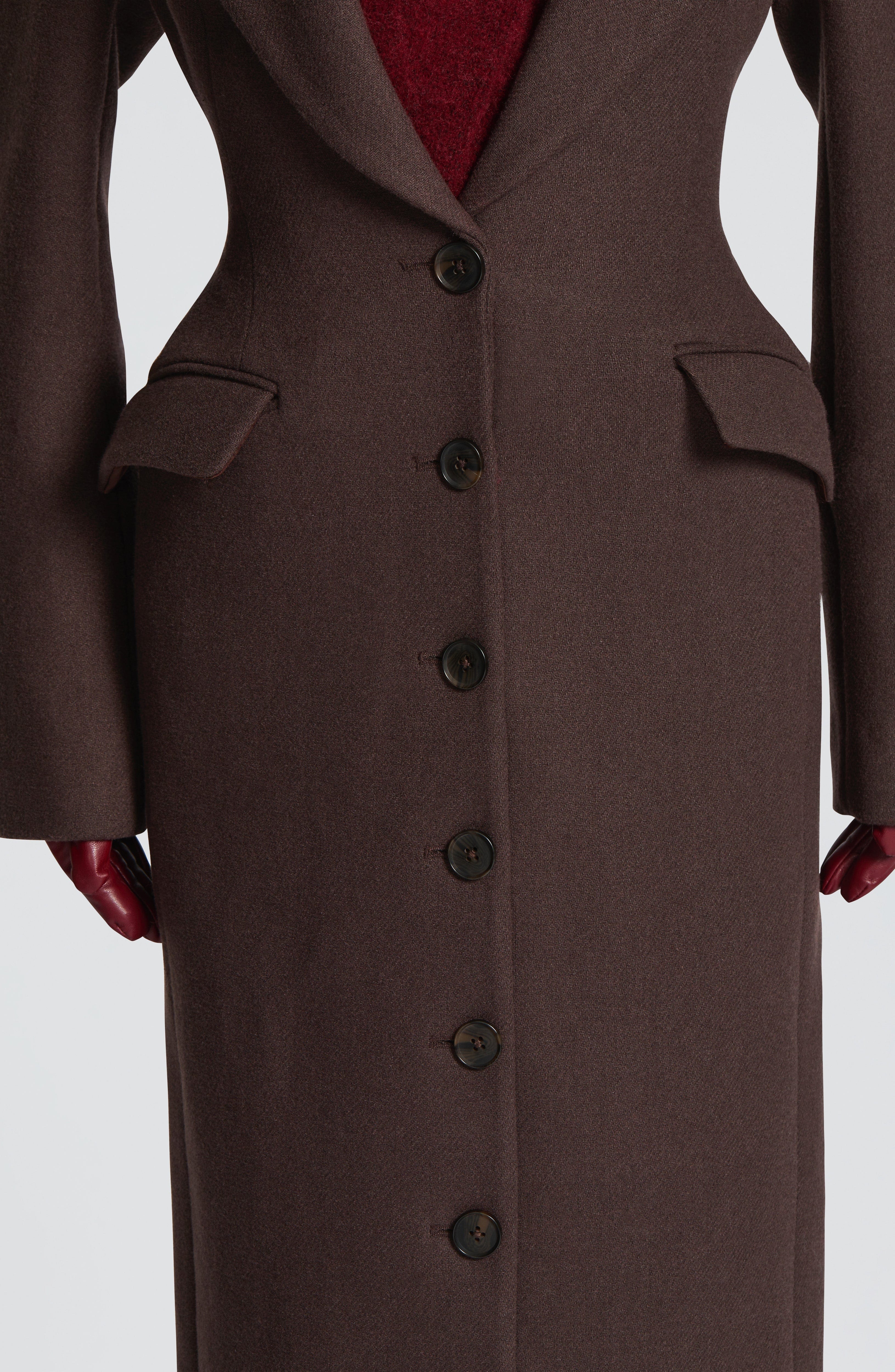 Ursula Coat - Plum Brown Jacket Babyboo Fashion Premium Exclusive Design