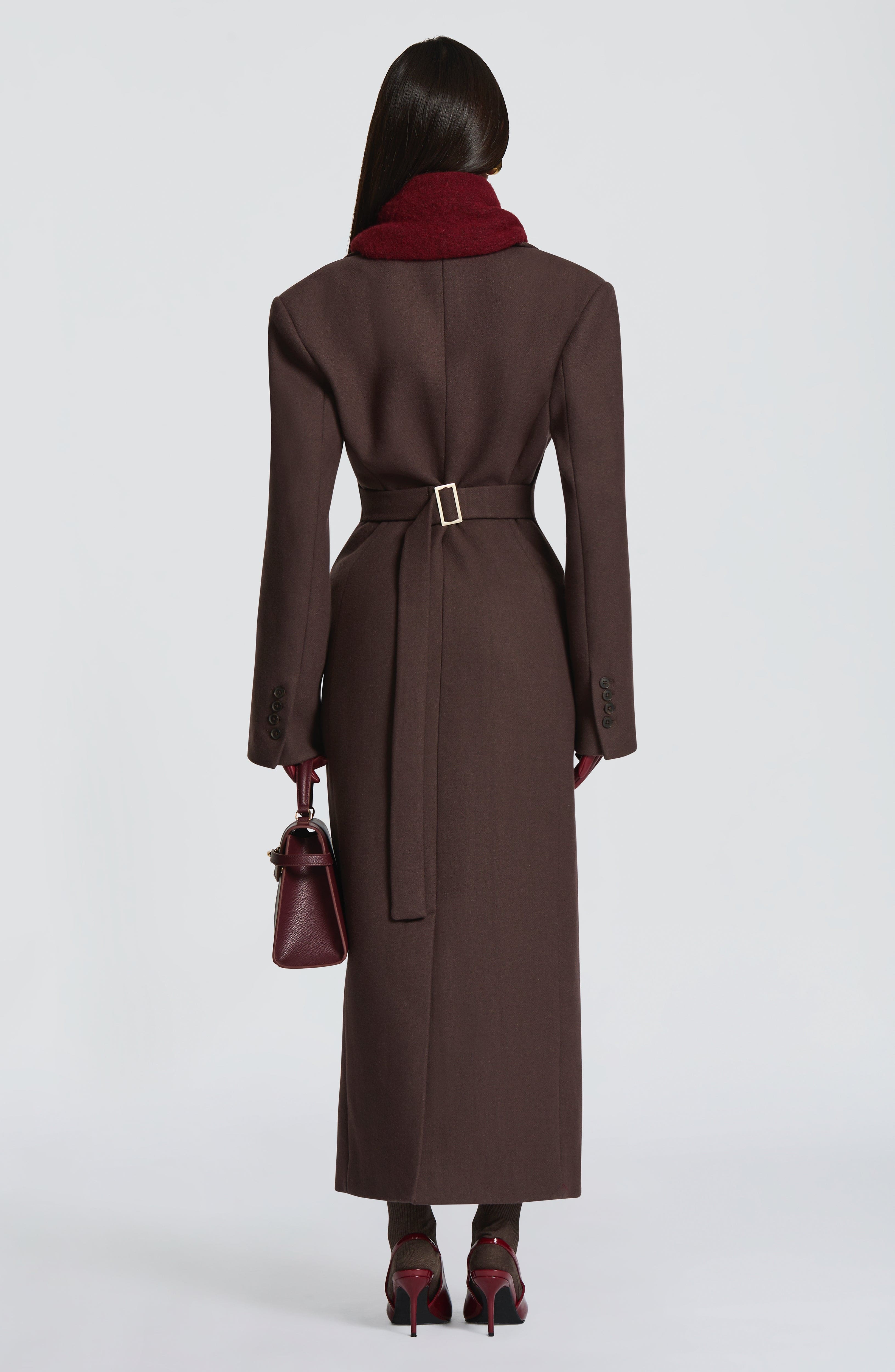 Ursula Coat - Plum Brown Jacket Babyboo Fashion Premium Exclusive Design